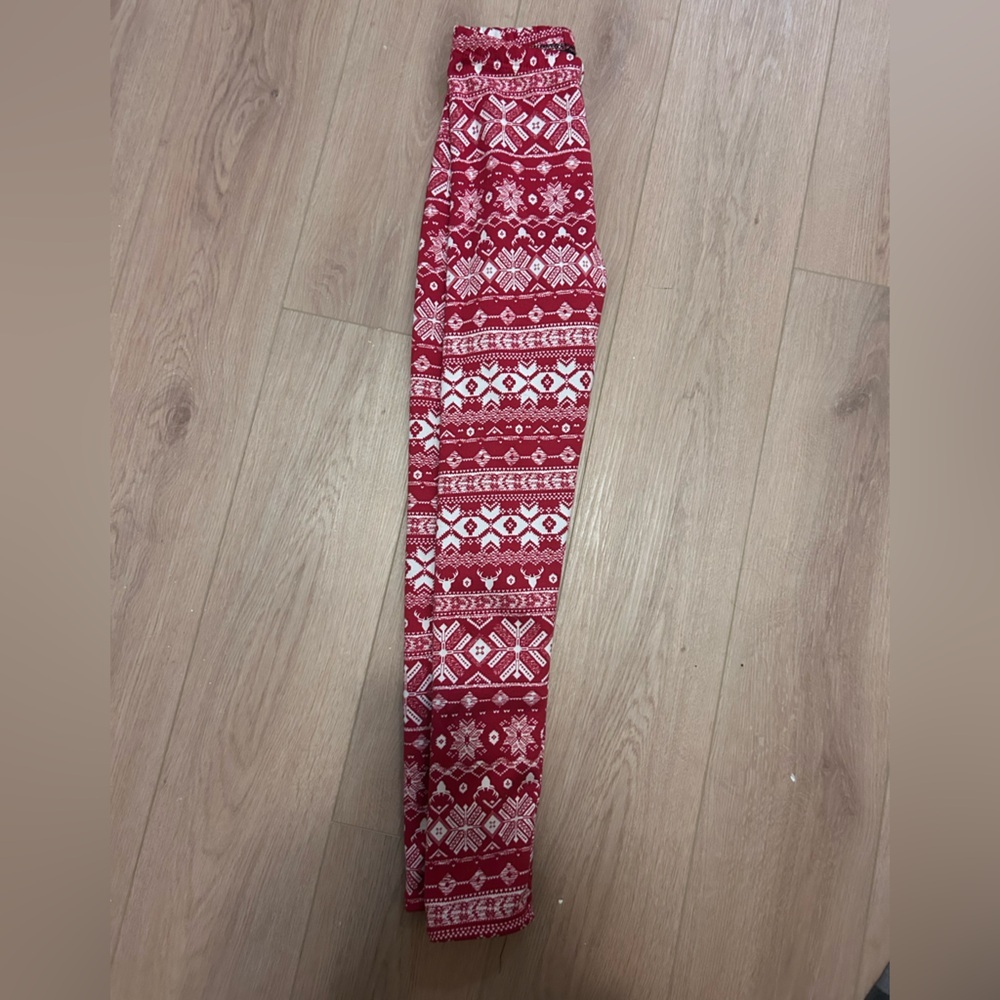 Just Cozy Women’s fleece lined print leggings Size Extra Small/Small